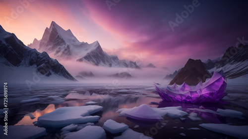 Winter Gletscher Landschaft