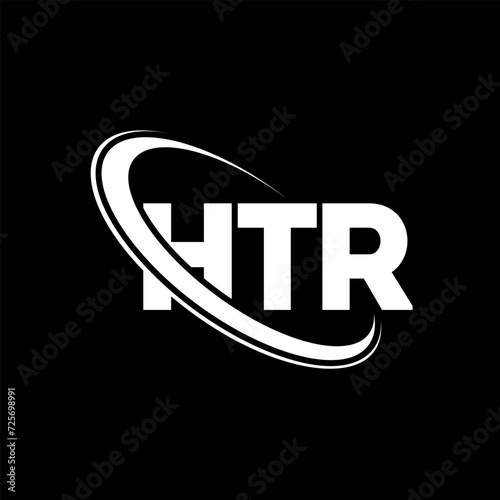 HTR logo. HTR letter. HTR letter logo design. Initials HTR logo linked with circle and uppercase monogram logo. HTR typography for technology, business and real estate brand. photo