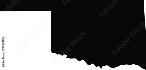 Oklahoma - USA map vector stock illustration design template. photo
