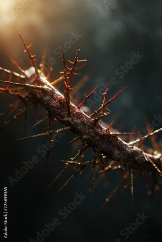 A detailed view of a single branch from a tree. Can be used to depict nature, seasons, or the beauty of trees