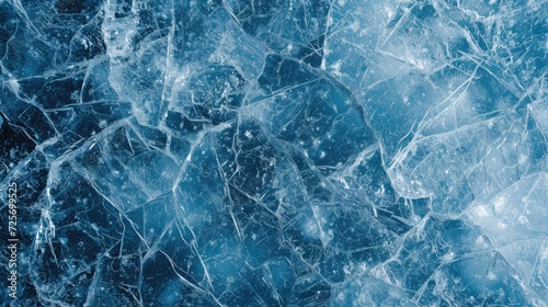 texture of broken or cracked blue ice