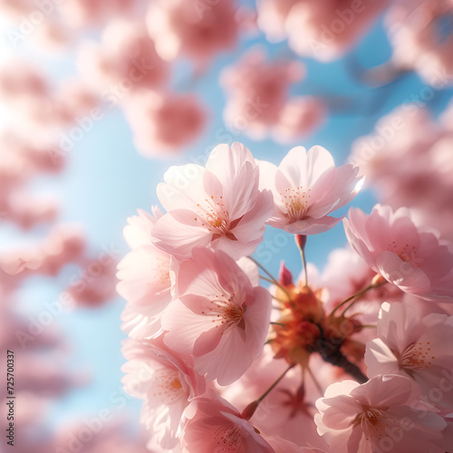 pink cherry blossom in spring © Tatuta