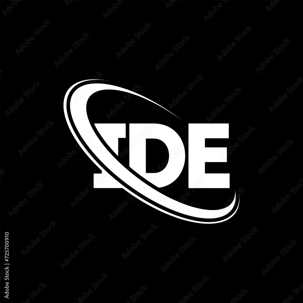 IDE logo. IDE letter. IDE letter logo design. Initials IDE logo linked with circle and uppercase monogram logo. IDE typography for technology, business and real estate brand. IDE logo. IDE letter. IDE letter logo design. Initials IDE logo linked with circle and uppercase monogram logo. IDE typography for technology, business and real estate brand.