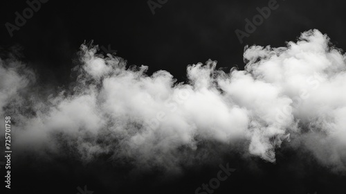 Black and white photo of smoke billowing out of a chimney. Suitable for illustrating industrial processes or pollution