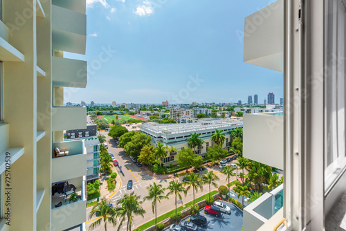 View of Miami Beach from a condo