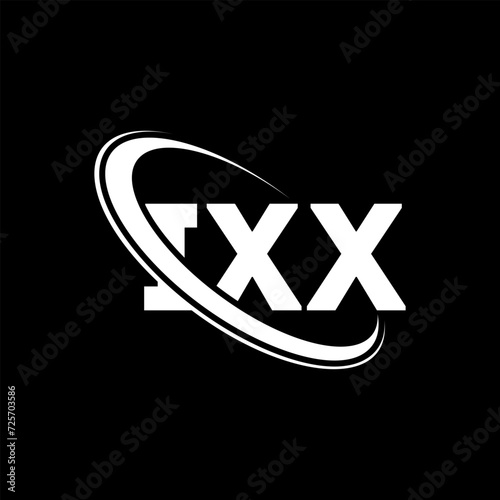 IXX logo. IXX letter. IXX letter logo design. Initials IXX logo linked with circle and uppercase monogram logo. IXX typography for technology, business and real estate brand. photo