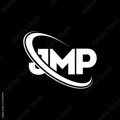 JMP logo. JMP letter. JMP letter logo design. Initials JMP logo linked with circle and uppercase monogram logo. JMP typography for technology, business and real estate brand. photo