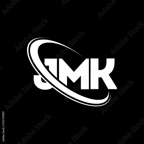 JMK logo. JMK letter. JMK letter logo design. Initials JMK logo linked with circle and uppercase monogram logo. JMK typography for technology, business and real estate brand. photo