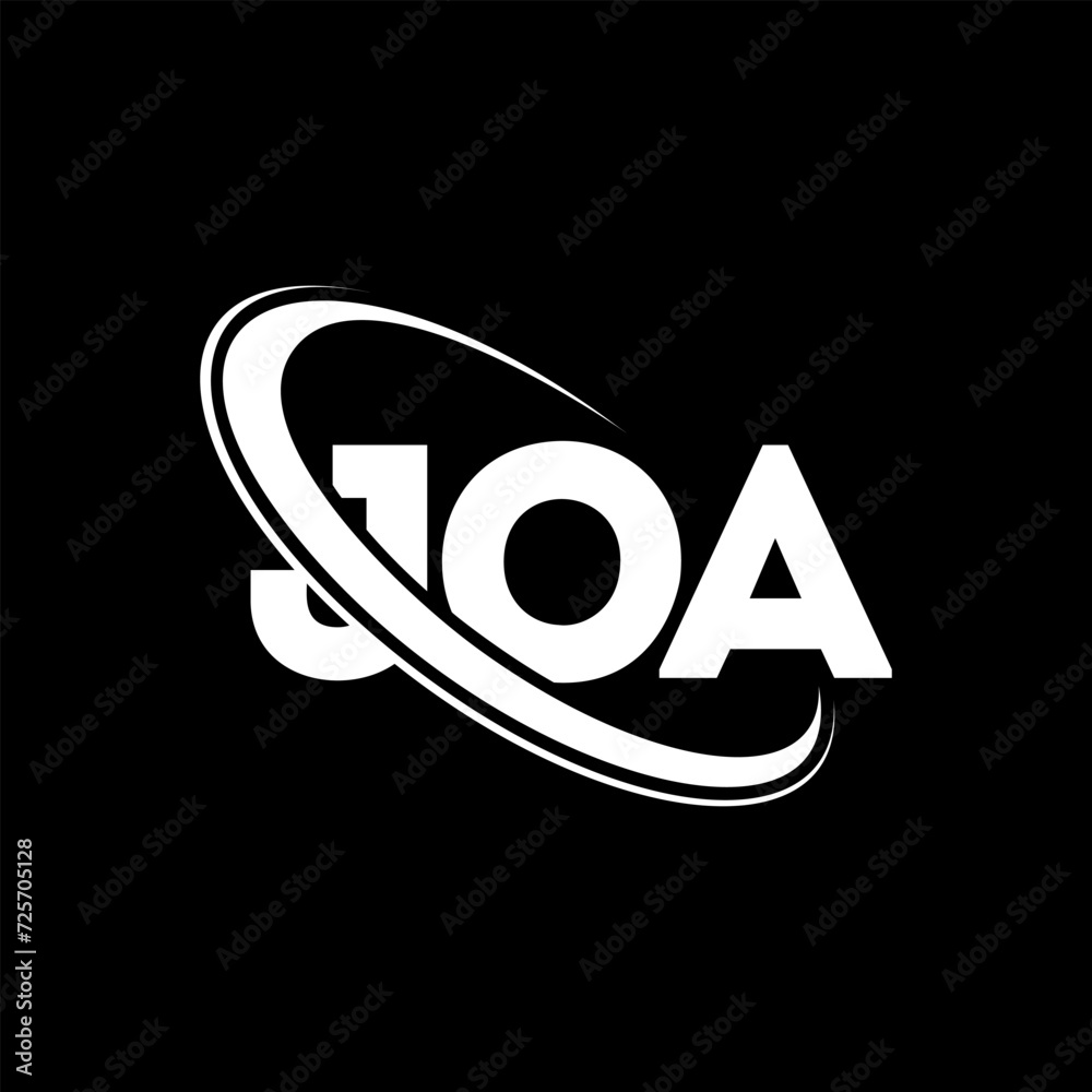 JOA logo. JOA letter. JOA letter logo design. Initials JOA logo linked with circle and uppercase monogram logo. JOA typography for technology, business and real estate brand. JOA logo. JOA letter. JOA letter logo design. Initials JOA logo linked with circle and uppercase monogram logo. JOA typography for technology, business and real estate brand.