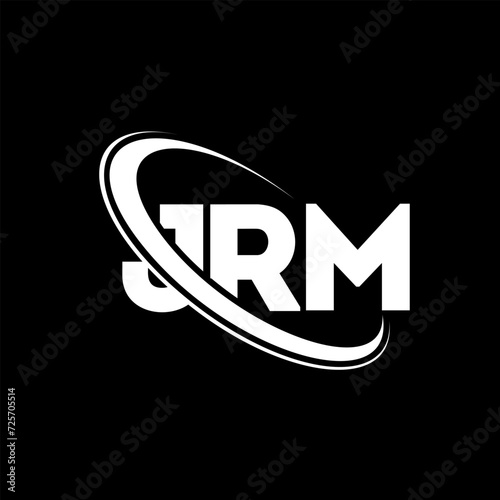 JRM logo. JRM letter. JRM letter logo design. Initials JRM logo linked with circle and uppercase monogram logo. JRM typography for technology, business and real estate brand. photo