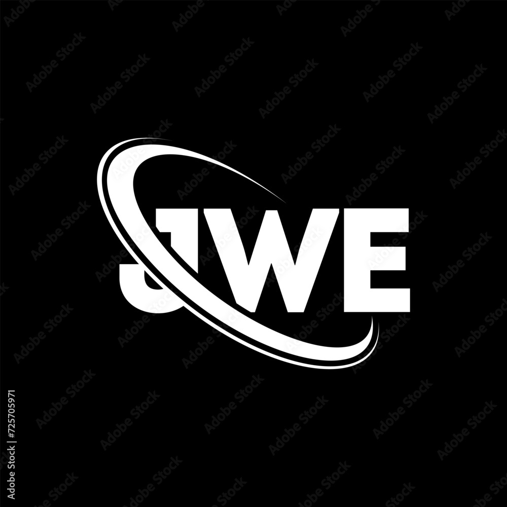 JWE logo. JWE letter. JWE letter logo design. Initials JWE logo linked with circle and uppercase monogram logo. JWE typography for technology, business and real estate brand. JWE logo. JWE letter. JWE letter logo design. Initials JWE logo linked with circle and uppercase monogram logo. JWE typography for technology, business and real estate brand.