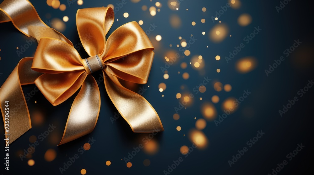 A photo of Shopping sale golden ribbon offer Black friday concept Generative AI A photo of Shopping sale golden ribbon offer Black friday concept Generative AI