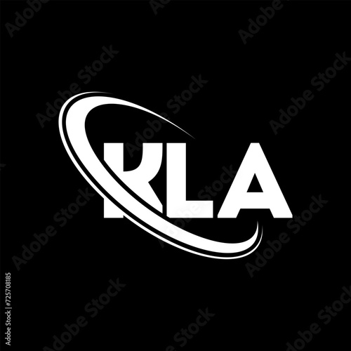 KLA logo. KLA letter. KLA letter logo design. Initials KLA logo linked with circle and uppercase monogram logo. KLA typography for technology, business and real estate brand.