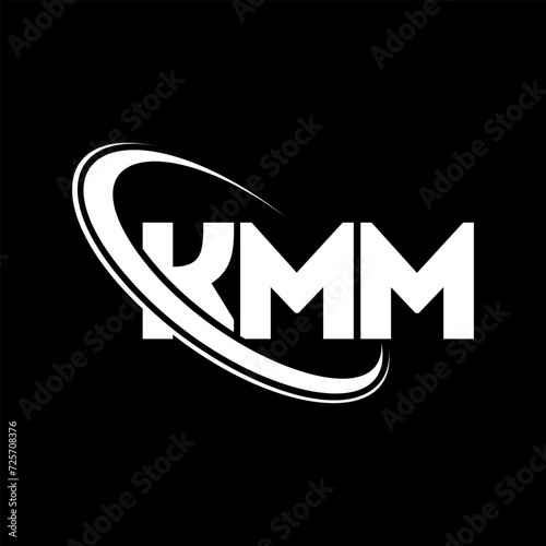 KMM logo. KMM letter. KMM letter logo design. Initials KMM logo linked with circle and uppercase monogram logo. KMM typography for technology, business and real estate brand. photo