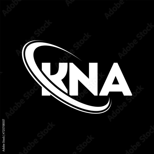 KNA logo. KNA letter. KNA letter logo design. Initials KNA logo linked with circle and uppercase monogram logo. KNA typography for technology, business and real estate brand.