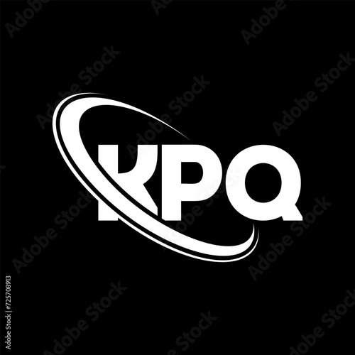 KPQ logo. KPQ letter. KPQ letter logo design. Initials KPQ logo linked with circle and uppercase monogram logo. KPQ typography for technology, business and real estate brand. photo