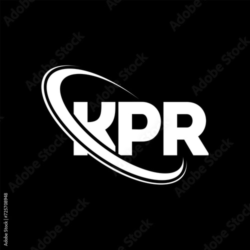KPR logo. KPR letter. KPR letter logo design. Initials KPR logo linked with circle and uppercase monogram logo. KPR typography for technology, business and real estate brand.