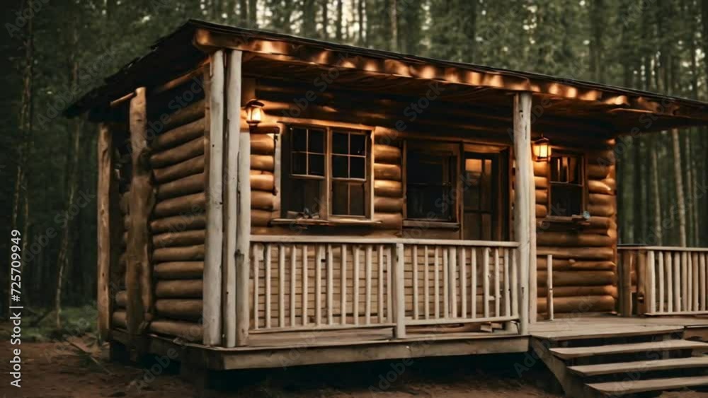 old wooden house in the forest, cabin in the wood, lonely, peaceful, calm and serene old wooden house in the forest, cabin in the wood, lonely, peaceful, calm and serene