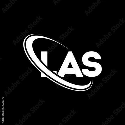 LAS logo. LAS letter. LAS letter logo design. Intitials LAS logo linked with circle and uppercase monogram logo. LAS typography for technology, business and real estate brand.