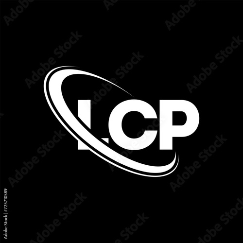 LCP logo. LCP letter. LCP letter logo design. Intitials LCP logo linked with circle and uppercase monogram logo. LCP typography for technology, business and real estate brand. photo