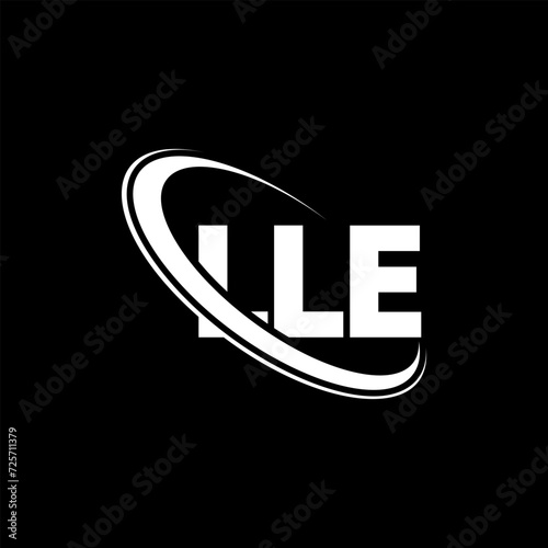 LLE logo. LLE letter. LLE letter logo design. Initials LLE logo linked with circle and uppercase monogram logo. LLE typography for technology, business and real estate brand. photo