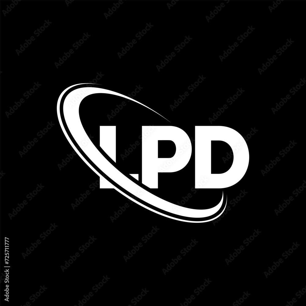 LPD logo. LPD letter. LPD letter logo design. Initials LPD logo linked with circle and uppercase monogram logo. LPD typography for technology, business and real estate brand.