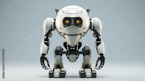 robot with white background. generative ai
