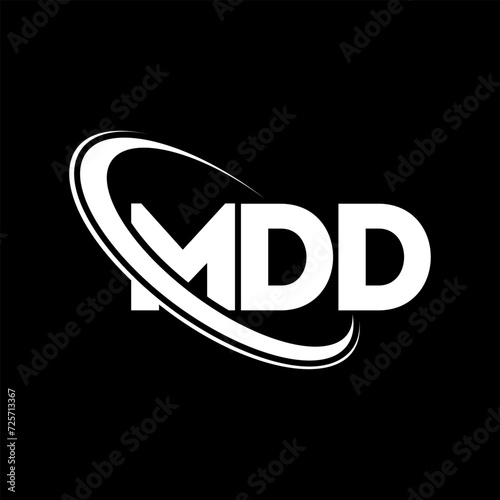 MDD logo. MDD letter. MDD letter logo design. Initials MDD logo linked with circle and uppercase monogram logo. MDD typography for technology, business and real estate brand.