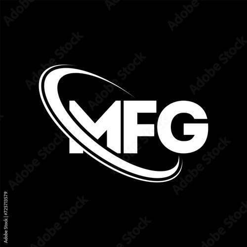 MFG logo. MFG letter. MFG letter logo design. Initials MFG logo linked with circle and uppercase monogram logo. MFG typography for technology, business and real estate brand. photo