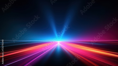 Abstract futuristic neon background, Ultraviolet spectrum. Cyber space. Futuristic wallpaper with isolated. Generative AI 
