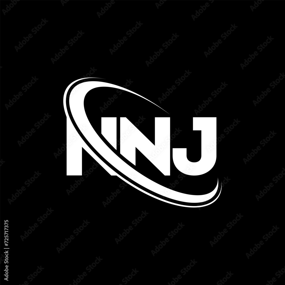 NNJ logo. NNJ letter. NNJ letter logo design. Initials NNJ logo linked with circle and uppercase monogram logo. NNJ typography for technology, business and real estate brand. NNJ logo. NNJ letter. NNJ letter logo design. Initials NNJ logo linked with circle and uppercase monogram logo. NNJ typography for technology, business and real estate brand.