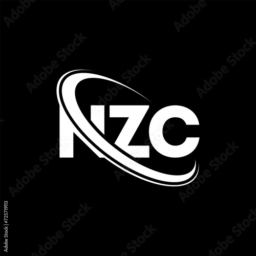 NZC logo. NZC letter. NZC letter logo design. Initials NZC logo linked with circle and uppercase monogram logo. NZC typography for technology, business and real estate brand. photo