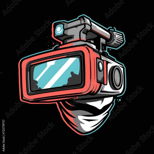 Vector Logo of Action Camera, Illustration