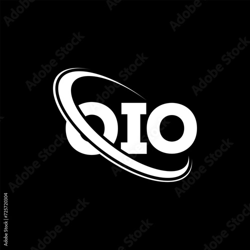OIO logo. OIO letter. OIO letter logo design. Initials OIO logo linked with circle and uppercase monogram logo. OIO typography for technology, business and real estate brand. photo