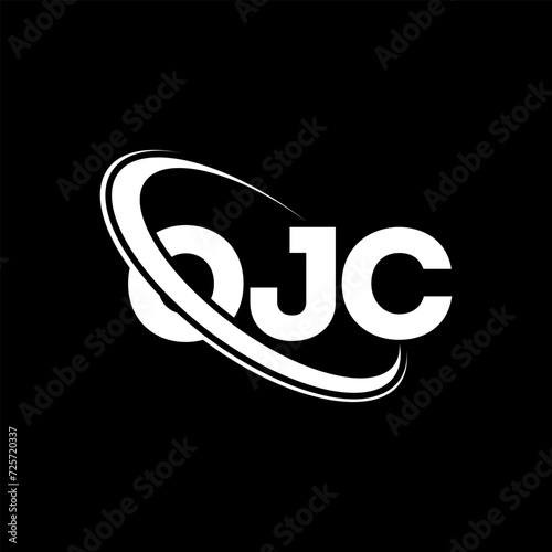 OJC logo. OJC letter. OJC letter logo design. Initials OJC logo linked with circle and uppercase monogram logo. OJC typography for technology, business and real estate brand. photo