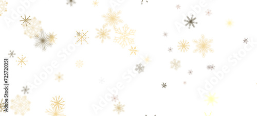 Wallpaper Mural Frosty Snowfall: Mesmeric 3D Illustration Depicting Descending Holiday Snowflakes Torontodigital.ca
