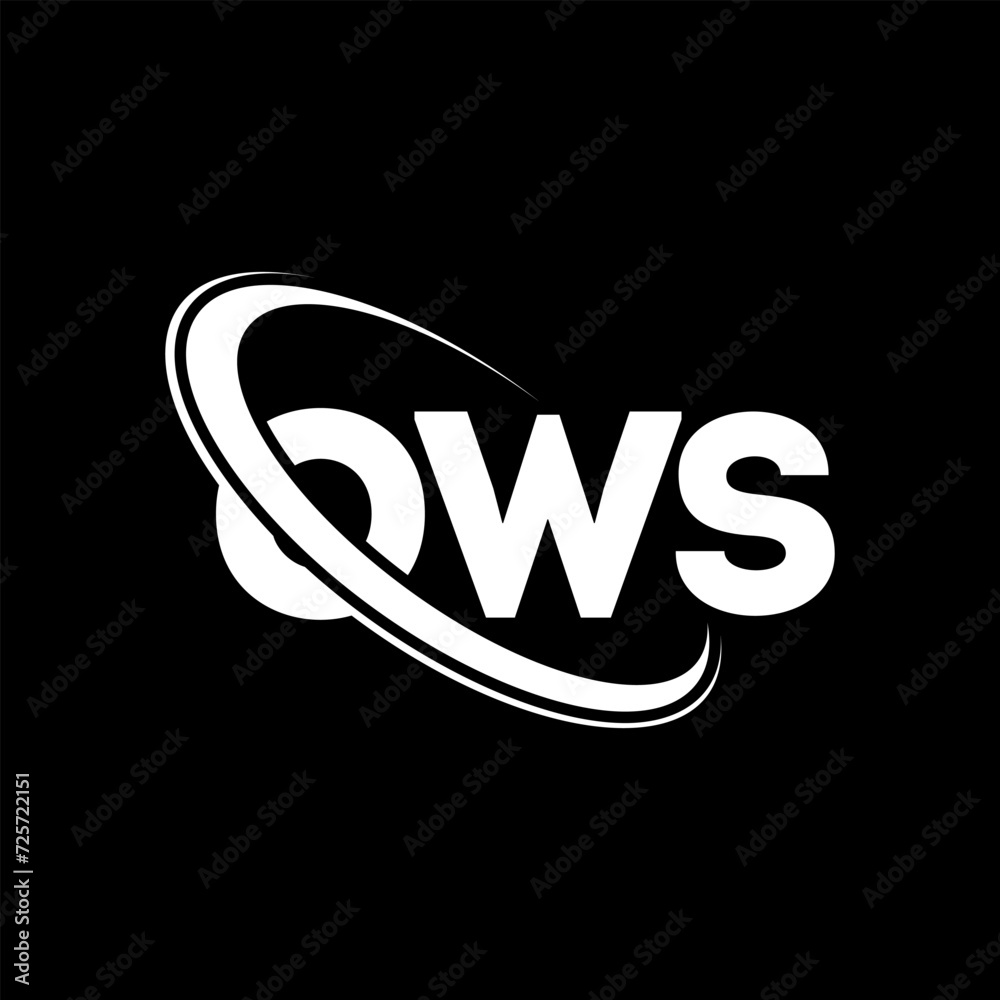 OWS logo. OWS letter. OWS letter logo design. Initials OWS logo linked