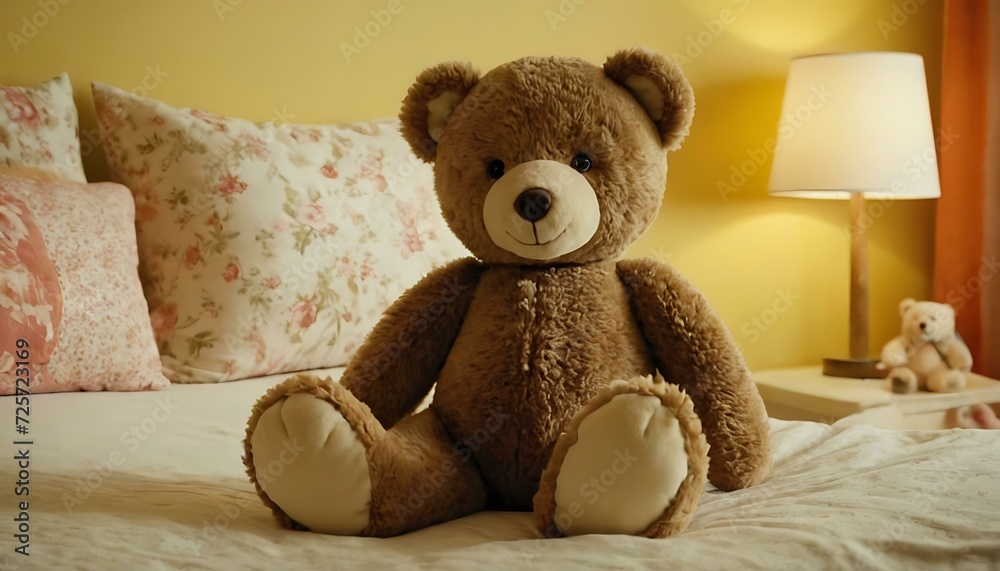 A soft, plush teddy bear