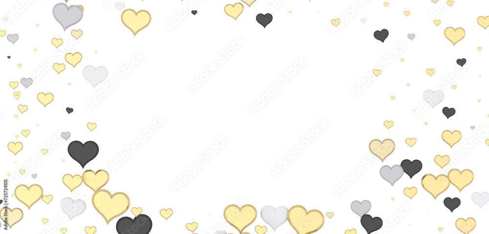 Red heart love confettis. Valentine's day falling Red heart love confettis. Valentine's day falling