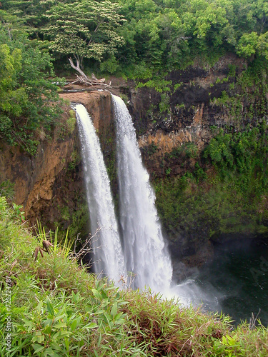 Wailua Falls, Island of Kauai, Hawaii, United States photo