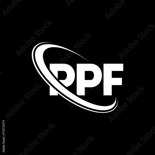 PPF logo. PPF letter. PPF letter logo design. Initials PPF logo linked with circle and uppercase monogram logo. PPF typography for technology, business and real estate brand.