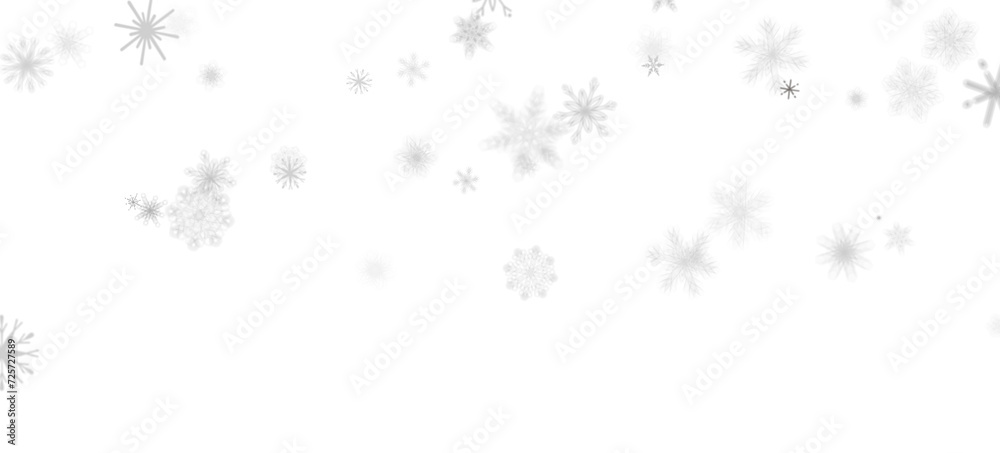 Frosty Snowfall: Mesmeric 3D Illustration Depicting Descending Holiday Snowflakes Frosty Snowfall: Mesmeric 3D Illustration Depicting Descending Holiday Snowflakes