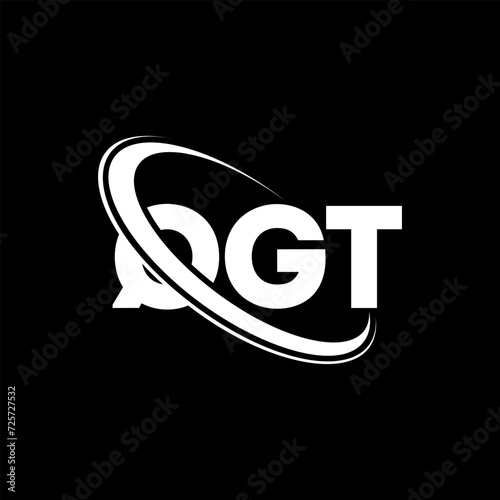 QGT logo. QGT letter. QGT letter logo design. Initials QGT logo linked with circle and uppercase monogram logo. QGT typography for technology, business and real estate brand. photo