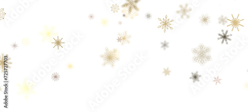 Wallpaper Mural Frosty Snowfall: Mesmeric 3D Illustration Depicting Descending Holiday Snowflakes Torontodigital.ca
