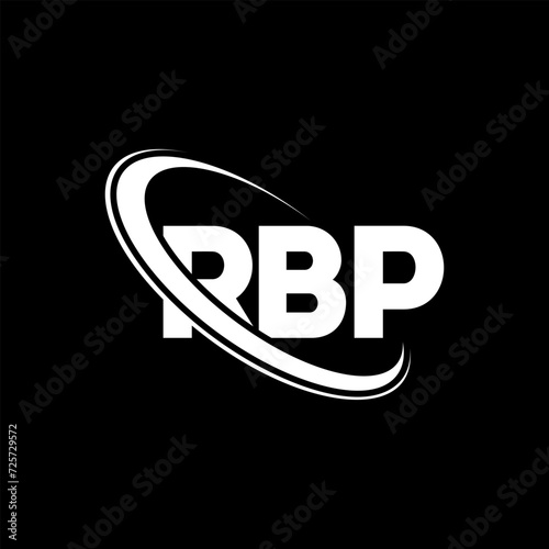 RBP logo. RBP letter. RBP letter logo design. Intitials RBP logo linked with circle and uppercase monogram logo. RBP typography for technology, business and real estate brand. photo