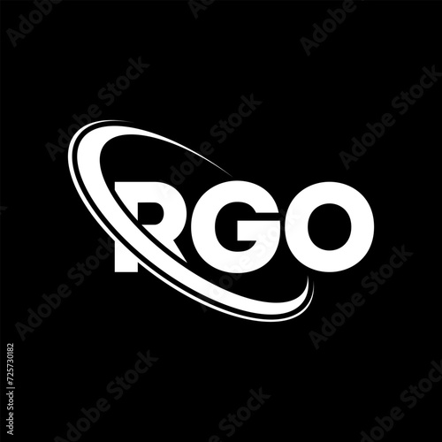 RGO logo. RGO letter. RGO letter logo design. Initials RGO logo linked with circle and uppercase monogram logo. RGO typography for technology, business and real estate brand. photo