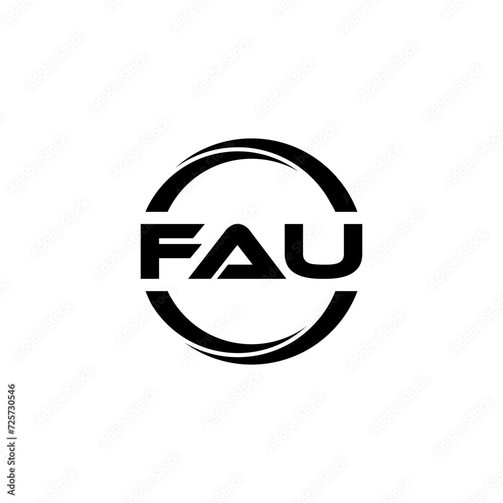 FAU letter logo design with white background in illustrator, cube logo, vector logo, modern alphabet font overlap style. calligraphy designs for logo, Poster, Invitation, etc. FAU letter logo design with white background in illustrator, cube logo, vector logo, modern alphabet font overlap style. calligraphy designs for logo, Poster, Invitation, etc.