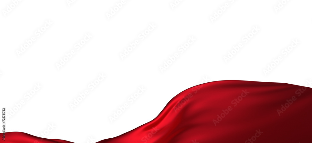 3d render of abstract red cloth falling. 3d render of abstract red cloth falling.