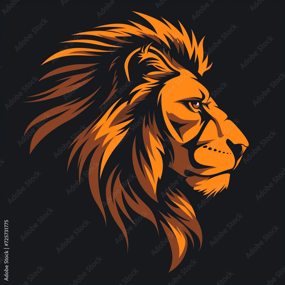 A bold logo illustration featuring a majestic lion, symbolizing strength and courage. Striking design for a powerful and iconic brand identity. A bold logo illustration featuring a majestic lion, symbolizing strength and courage. Striking design for a powerful and iconic brand identity.