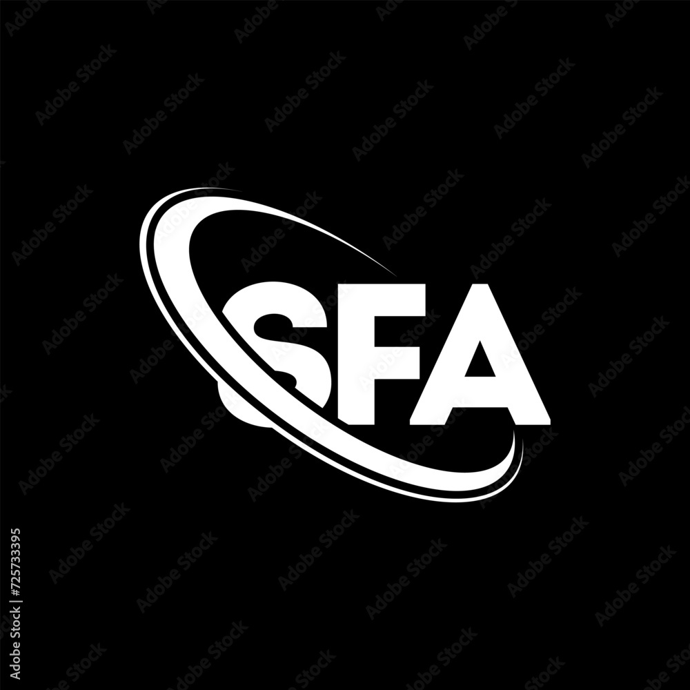 SFA logo. SFA letter. SFA letter logo design. Initials SFA logo linked with circle and uppercase monogram logo. SFA typography for technology, business and real estate brand. SFA logo. SFA letter. SFA letter logo design. Initials SFA logo linked with circle and uppercase monogram logo. SFA typography for technology, business and real estate brand.